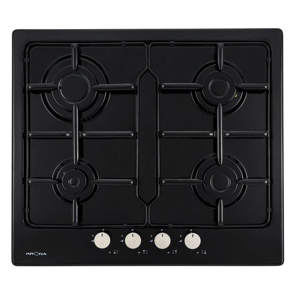 KRONA  ORTICA 60 BL газовая варочная поверхность (независимая)