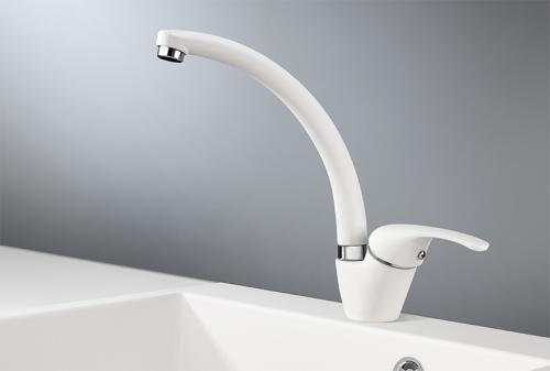 Кухонный смеситель GRANULA 2024, АРКТИК (БЕЛЫЙ)