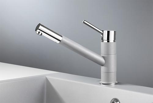 Кухонный смеситель GRANULA 0010, АЛЮМИНИУМ