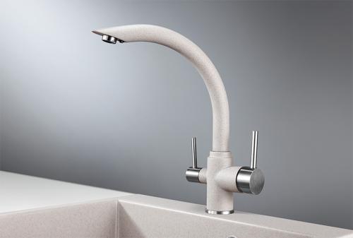 Кухонный смеситель GRANULA 2304, АНТИК (БЕЖЕВЫЙ)