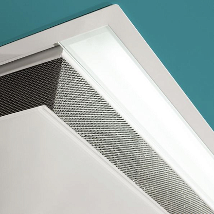 Falmec Design+ ECLISSE soffitto 120 inox vetro bianco
