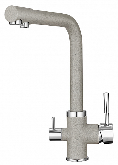 Кухонный смеситель GRANULA Комплект кухонный смеситель Granula 2015 Базальт + Фильтр Granula