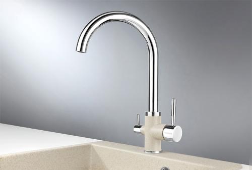 Кухонный смеситель GRANULA 3168, XРОМ/ПИРИТ