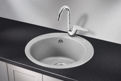 Кухонная мойка GRANULA 4801, АЛЮМИНИУМ, кварц