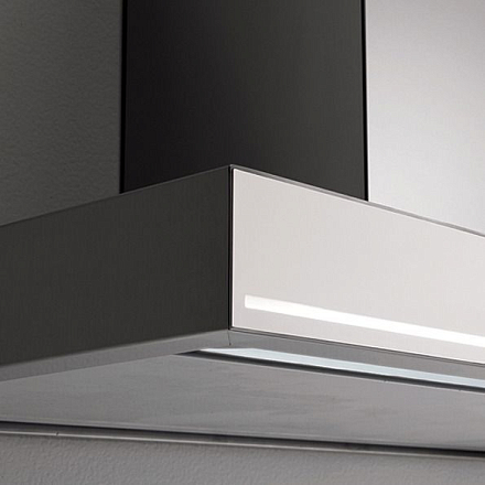 Falmec Design BLADE isola 90 inox vetro bianco (800)