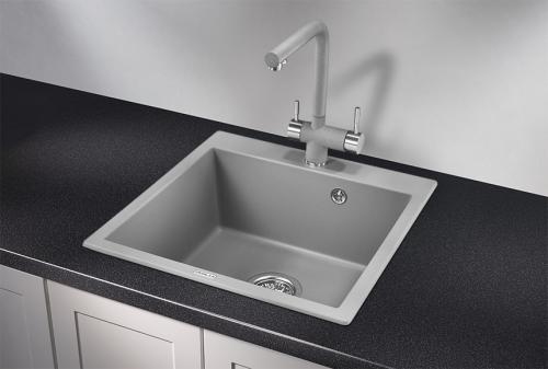 Кухонная мойка GRANULA 5102, АЛЮМИНИУМ, кварц