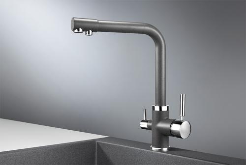 Кухонный смеситель GRANULA 2015, ГРАФИТ (ЧЁРНО-СЕРЫЙ)