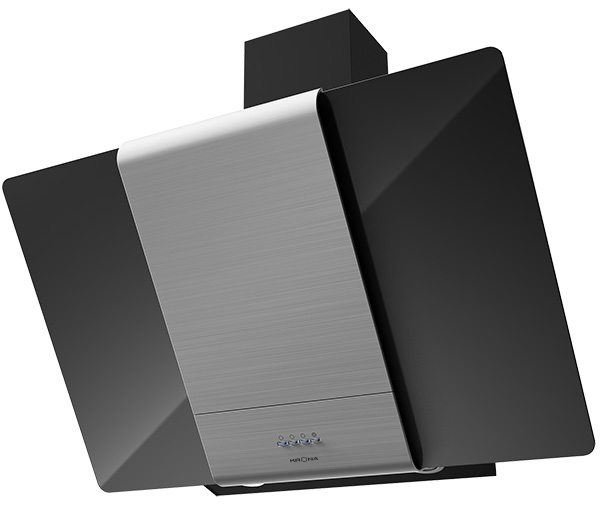 KRONA TALLI 900 inox/black glass 3P вытяжка кухонная