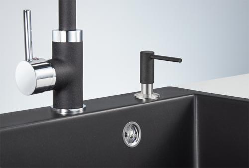 Кухонный дозатор GRANULA 018 D, ШВАРЦ (чёрный металлик)