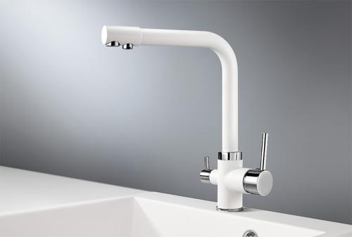 Кухонный смеситель GRANULA 2015, АРКТИК (БЕЛЫЙ)