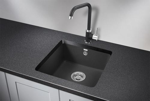 Кухонная мойка GRANULA 3801, ЧЁРНЫЙ, кварц