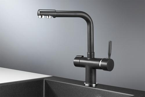 Кухонный смеситель GRANULA 2088, ЧЁРНЫЙ