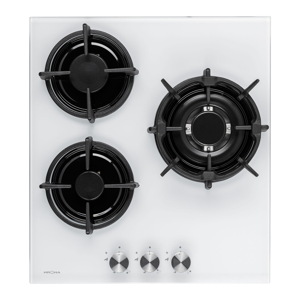 KRONA FIERO 45 WH газовая варочная поверхность (независимая)