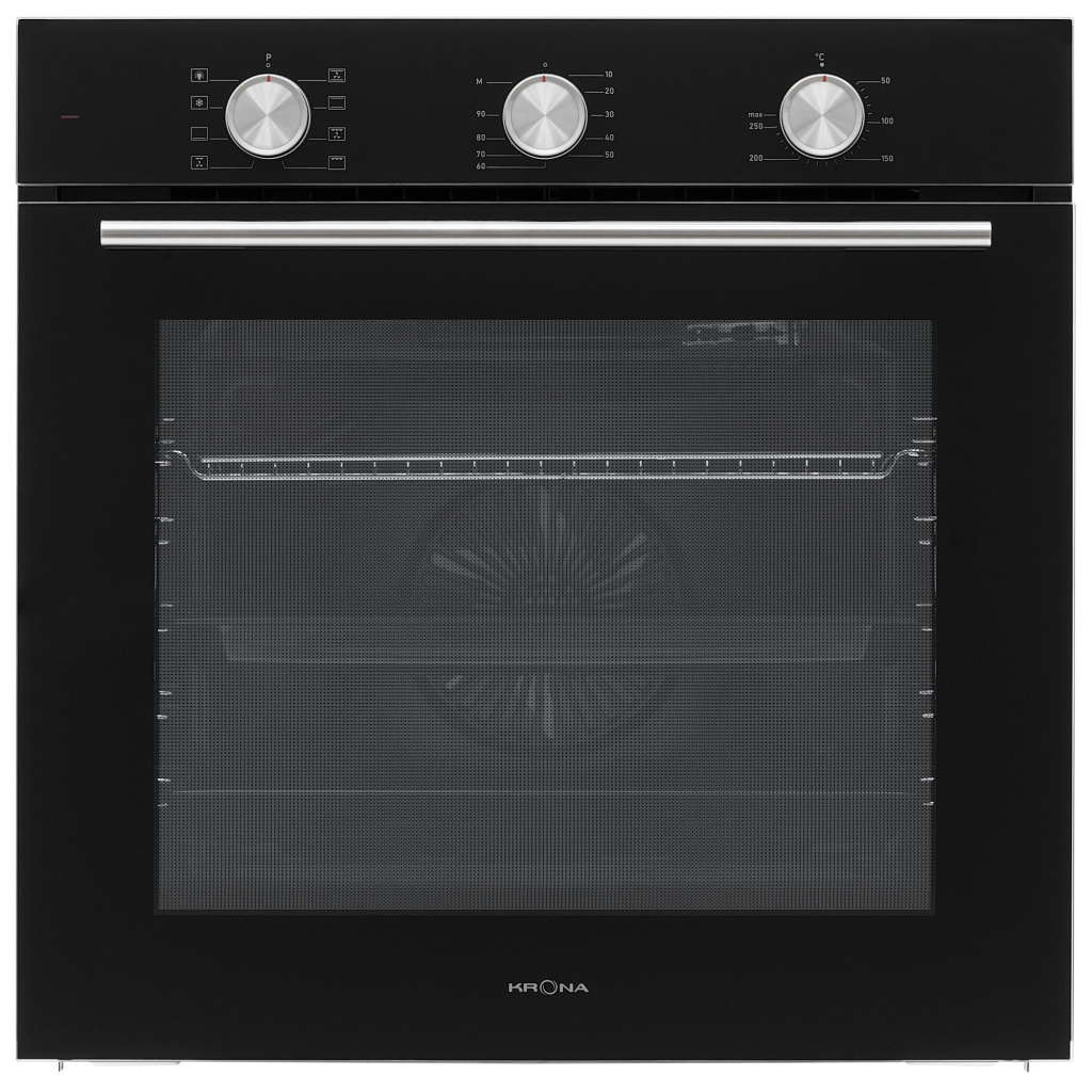 KRONA
BIRNE 60 BL электрический духовой шкаф (независимый)
