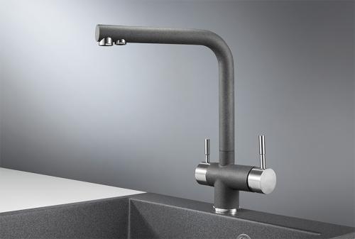 Кухонный смеситель GRANULA 2305, ГРАФИТ