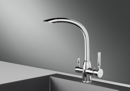 Кухонный смеситель GRANULA 2167, ХРОМ