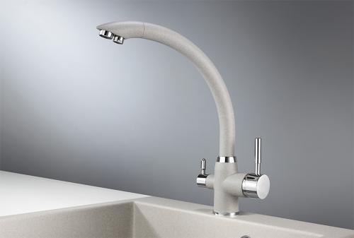 Кухонный смеситель GRANULA 2167, БАЗАЛЬТ