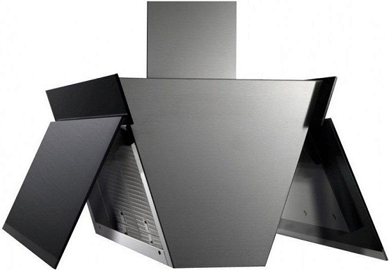 Falmec Design+ BUTTERFLY isola 90 inox vetro nero (800)