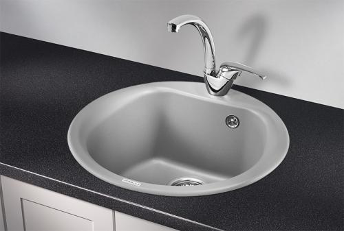 Кухонная мойка GRANULA 5101, АЛЮМИНИУМ, кварц