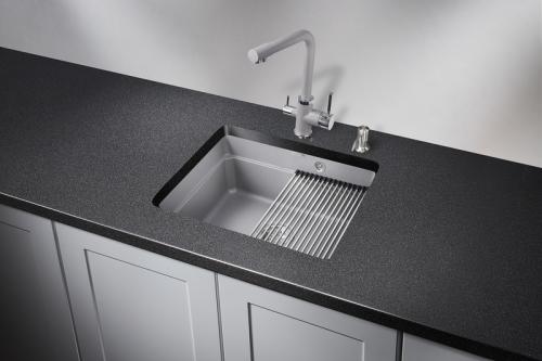 Кухонная мойка GRANULA KS-5501U, АЛЮМИНИУМ, кварц