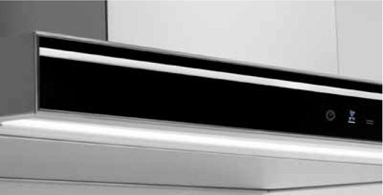 Falmec Silence LUMINA NRS 90 inox vetro nero (800)