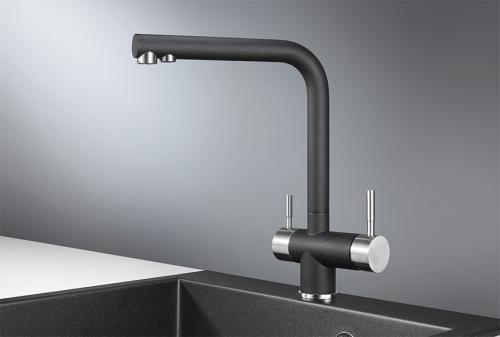 Кухонный смеситель GRANULA 2305, ЧЕРНЫЙ