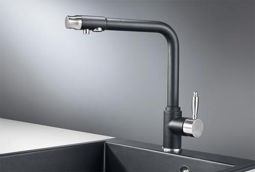 Кухонный смеситель GRANULA 2301, ШВАРЦ