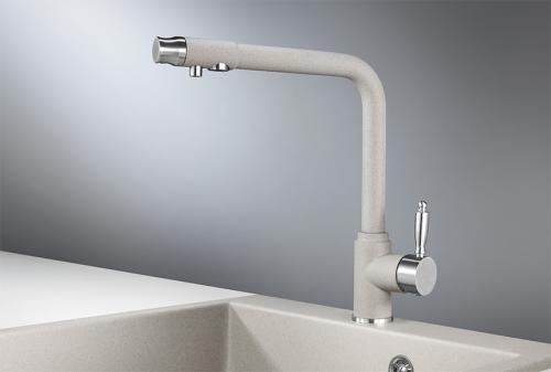 Кухонный смеситель GRANULA 2301, БАЗАЛЬТ