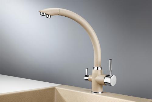 Кухонный смеситель GRANULA 2167, ПЕСОК