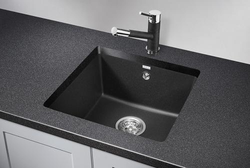 Кухонная мойка GRANULA 4451, ЧЁРНЫЙ, кварц