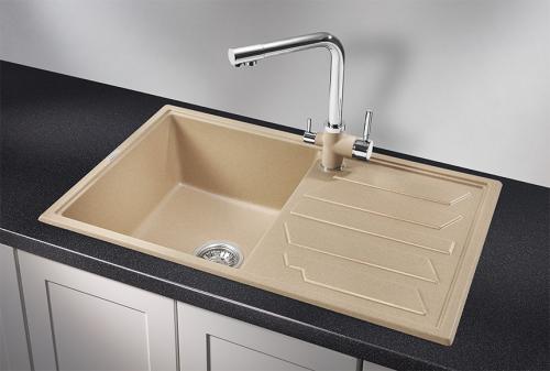 Кухонная мойка GRANULA 8002, ПЕСОК, кварц