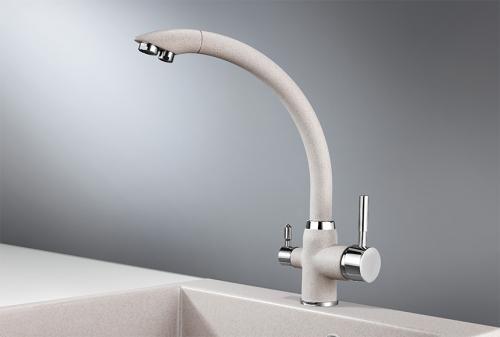 Кухонный смеситель GRANULA 2167 АНТИК(БЕЖЕВЫЙ) СМЕСИТЕЛЬ КУХОННЫЙ