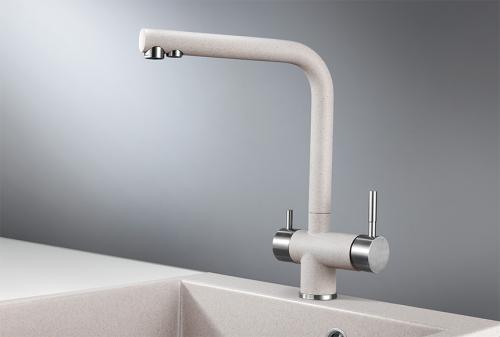 Кухонный смеситель GRANULA 2305, АНТИК (БЕЖЕВЫЙ)
