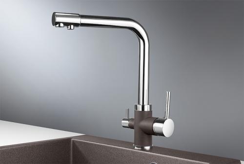 Кухонный смеситель GRANULA 3015, XРОМ/ЭСПРЕССО