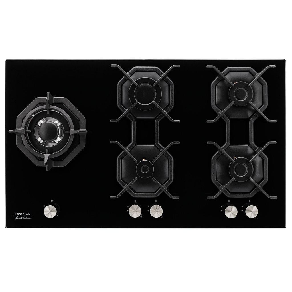 KRONA GRANDE 90 BL газовая варочная поверхность (независимая)