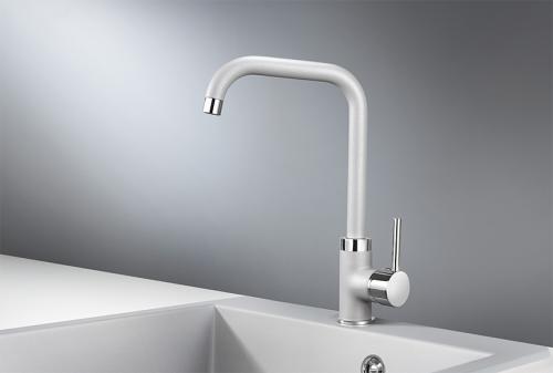 Кухонный смеситель GRANULA 0041, АЛЮМИНИУМ