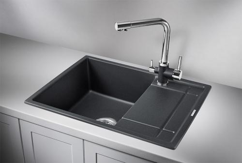 Кухонная мойка GRANULA 6501, ЧЁРНЫЙ, кварц