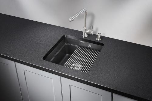 Кухонная мойка GRANULA KS-4501U, ЧЁРНЫЙ, кварц