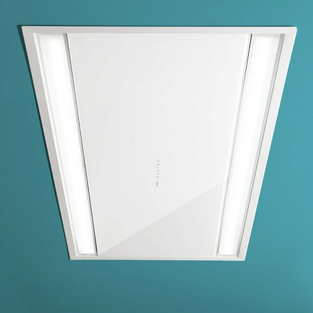 Falmec Design+ ECLISSE soffitto 120 inox vetro bianco