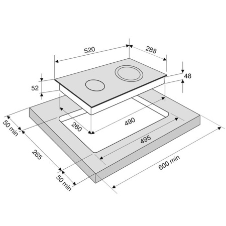 KRONA LAUREL 30 BL электрическая варочная поверхность (независимая)