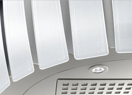 Falmec Design+ PRESTIGE isola 75 inox vetro bianco (800)