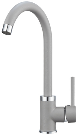 Кухонный смеситель GRANULA 2125, АЛЮМИНИУМ
