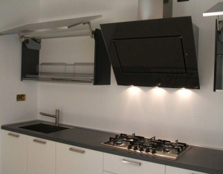 Falmec Design QUASAR 90 inox vetro nero (800)