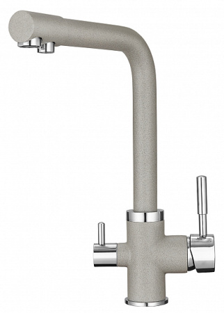 Кухонный смеситель GRANULA Комплект кухонный смеситель Granula 2015 Базальт + Фильтр Granula