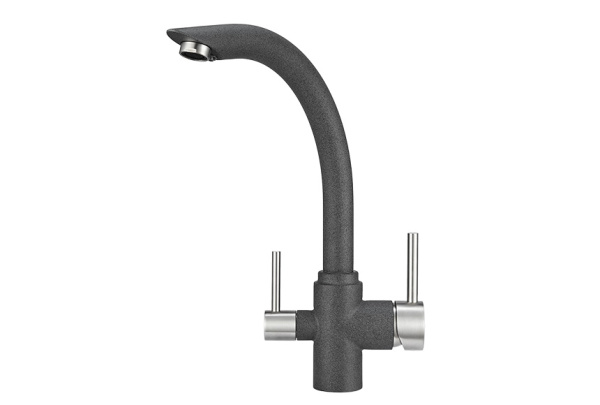 Кухонный смеситель GRANULA 2304, ГРАФИТ