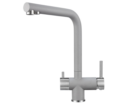 Кухонный смеситель GRANULA 2305, АЛЮМИНИУМ