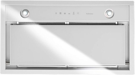 Falmec Design GRUPPO INCASSO MURANO 70 inox vetro bianco (800)