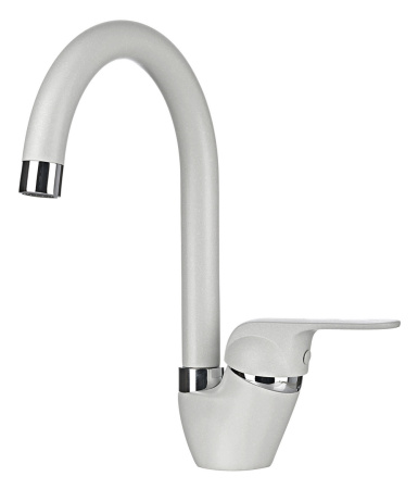 Кухонный смеситель GRANULA 1024, АРКТИК (БЕЛЫЙ)