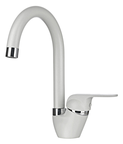 Кухонный смеситель GRANULA 1024, АРКТИК (БЕЛЫЙ)