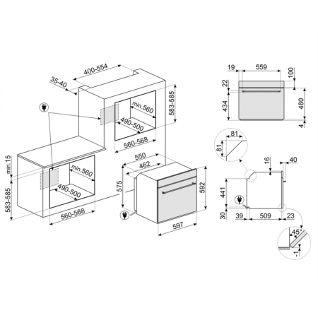 SMEG SFP68C1TAO